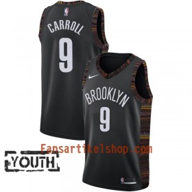 Brooklyn Nets Trikot DeMarre Carroll 9 2018-19 Nike City Edition Schwarz Swingman - Kinder